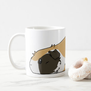 Poopedのブタのかわいい三色のモルモット コーヒーマグカップ