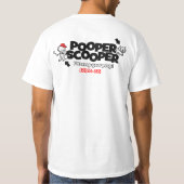 Pooper ScooperビジネスプロモーションTシャツ Tシャツ (裏面)