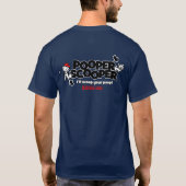 Pooper Scooper.Pet廃棄物の除去。カスタマイズ可能 Tシャツ (裏面)
