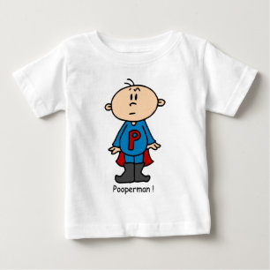 Poopermanのベビー ベビーTシャツ
