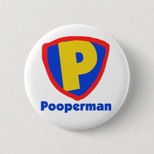 Pooperman 缶バッジ