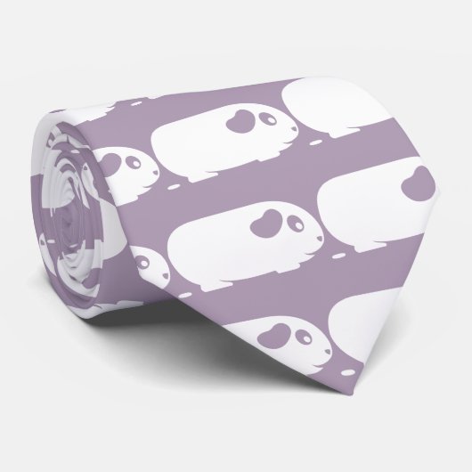 Poopingのモルモットのタイ ネクタイ (ロール)