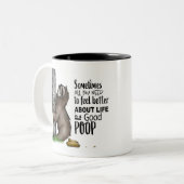 pooping怠惰 ツートーンマグカップ (正面左)