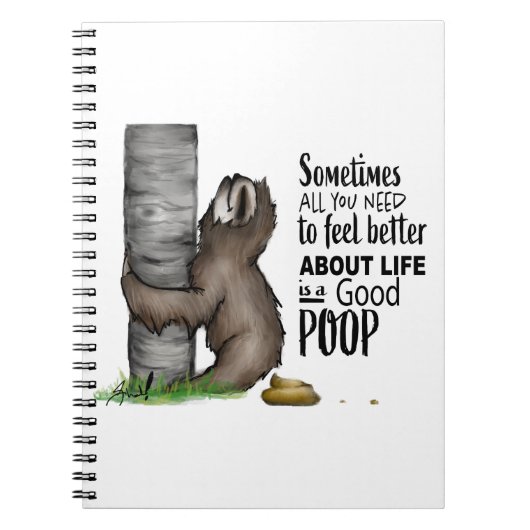 pooping怠惰 ノートブック (正面)