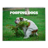 Pooping Dogs Calendar 2023,おもしろい犬 カレンダー (カバー)