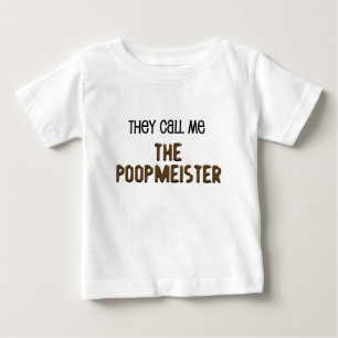 Poopmeisterのおもしろいなベビーのワイシャツ ベビーTシャツ
