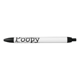 Poopyの思考を考えること 黒ボールペン