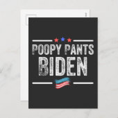 Poopy Pants Biden シーズンポストカード (正面/裏面)