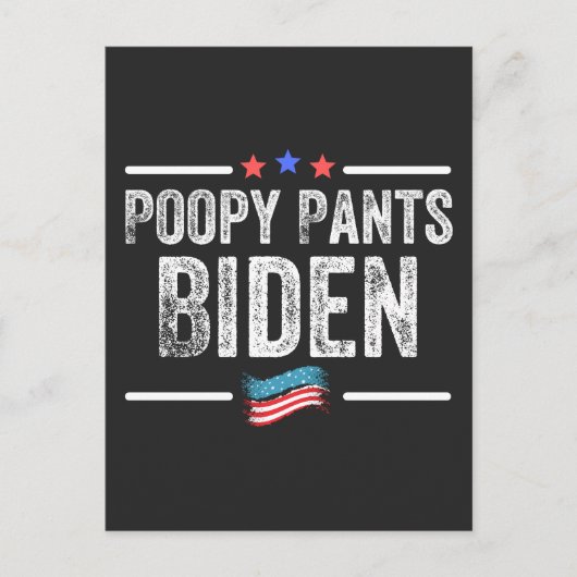 Poopy Pants Biden シーズンポストカード (正面)