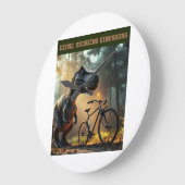 Poor Bicycle ラージ壁時計 (傾斜)