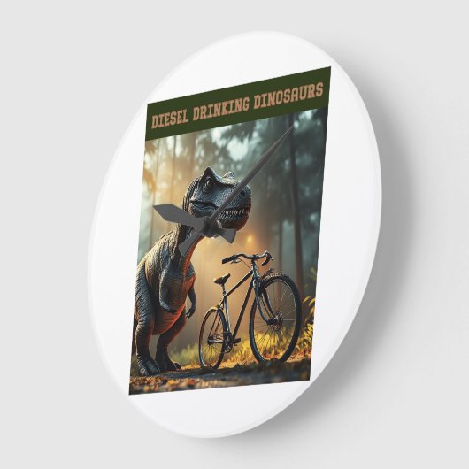 Poor Bicycle ラージ壁時計 (傾斜)