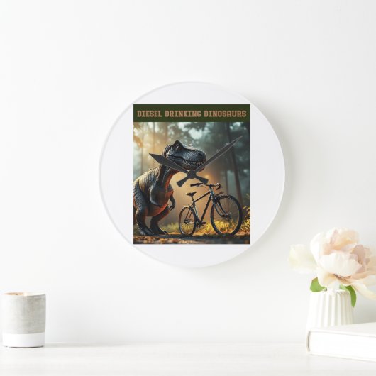 Poor Bicycle ラージ壁時計 (ホーム)