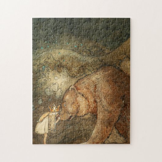 Poor Little Bear, 1912 by John Bauer ジグソーパズル (縦)