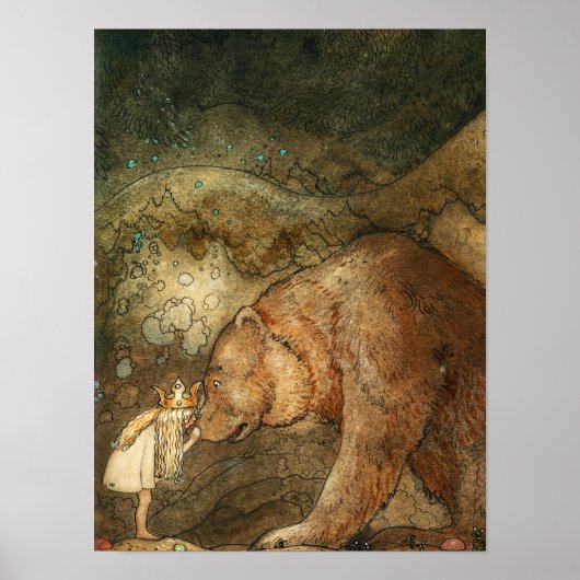 Poor Little Bear, 1912 by John Bauer ポスター (正面)