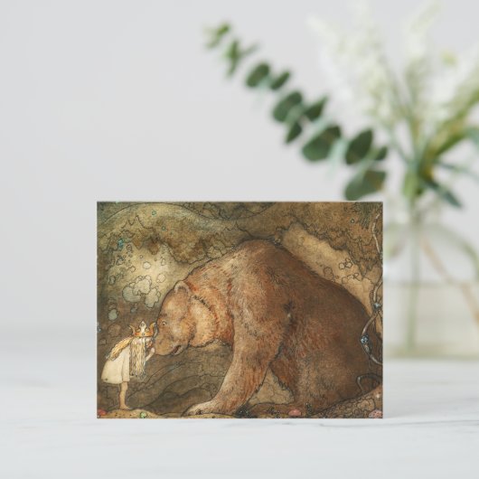 Poor Little Bear, 1912 by John Bauer ポストカード (スタンド正面)