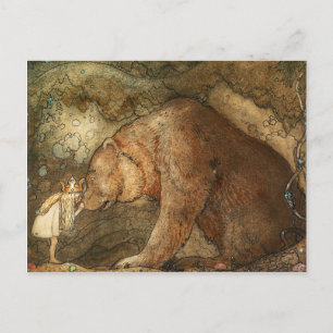 Poor Little Bear, 1912 by John Bauer ポストカード