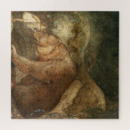 Poor Little Bear by John Bauer ジグソーパズル (横)