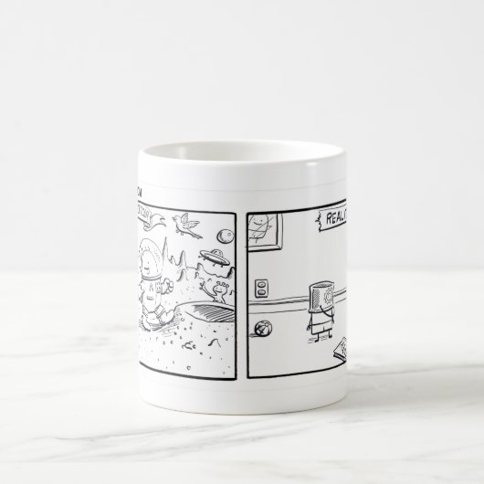 Pootの"想像"の喜劇的なマグの物語 コーヒーマグカップ (中央)