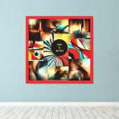 POP & AFTER - ABSTRATO - Impressão em tela キャンバスプリント (インサイチュ (ウッドフロア))