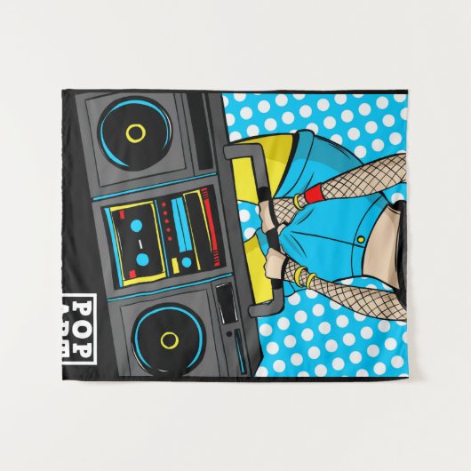 Pop art タペストリー (正面(横))