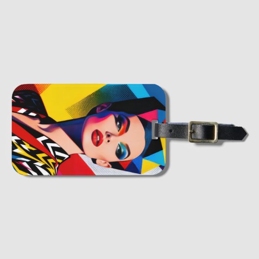 Pop Art ラゲッジタグ (正面横)
