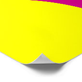 Pop Art Astronaut Driving Rocket Car ポスター (角)