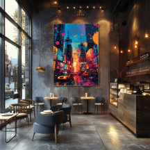 Pop Art: Atardecer en la Ciudad