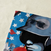 Pop Art Baseball Player ビーチタオル (インサイチュ)