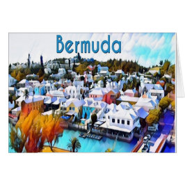 Pop Art Bermuda greeting card