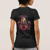 Pop Art Boxer Dog Boxing front and back print Tシャツ (裏面)