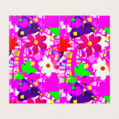 Pop art  bright flowers (外部フラット)