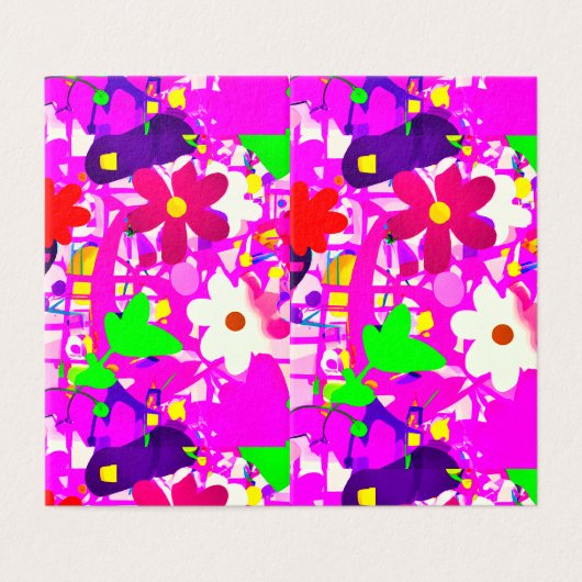 Pop art bright flowers (外部フラット)