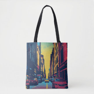 Pop Art City Vibes Tote トートバッグ