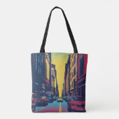 Pop Art City Vibes Tote トートバッグ (裏面)