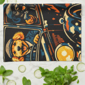 Pop Art Cockapoo gift home decor キッチンタオル (折り畳み)