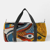 Pop Art Color Splash  ダッフルバッグ (裏面)