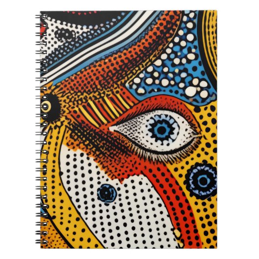 Pop Art Color Splash  ノートブック (正面)