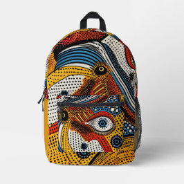 Pop Art Color Splash  プリントバックパック