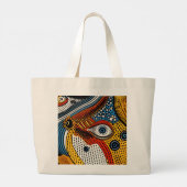 Pop Art Color Splash  ラージトートバッグ (裏面)