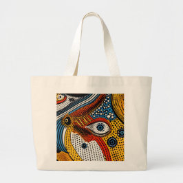 Pop Art Color Splash  ラージトートバッグ