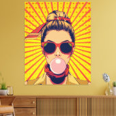  Pop Art Colorido  Arte Moderna Vibrante  キャンバスプリント (インサイチュ (リビング))