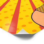  Pop Art Colorido  Arte Moderna Vibrante  ポスター (コーナー)