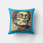 Pop Art Comic Book Character Psychedelic Pillow クッション (裏面)