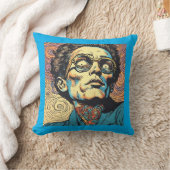 Pop Art Comic Book Character Psychedelic Pillow クッション (ブランケット)