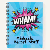 Pop-Art-Comic-Notizbuch personalisiert ノートブック (正面)