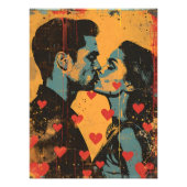 Pop Art de Amor: Beso Romántico フォトプリント (正面)