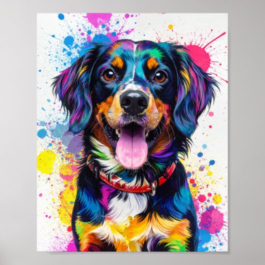 Pop art dog ポスター (正面)