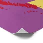 Pop Art Effect Australian Shepherd / Dog Lover  ポスター (角)