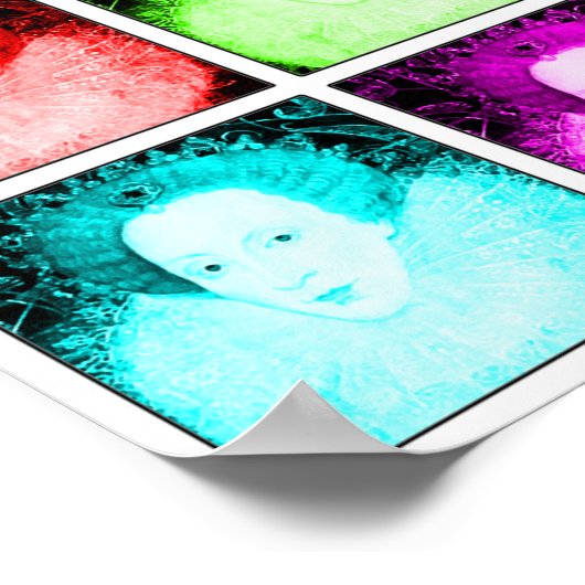 Pop Art Elizabeth I ポスター (角)