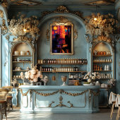 Pop Art: Encuentro Romántico Nocturno フォトプリント